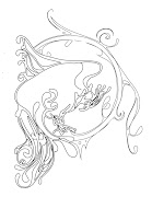 Proposition avec motif cerclé : Version couleur feu ( celle retenue) : (tattoo marine motif cercleì)